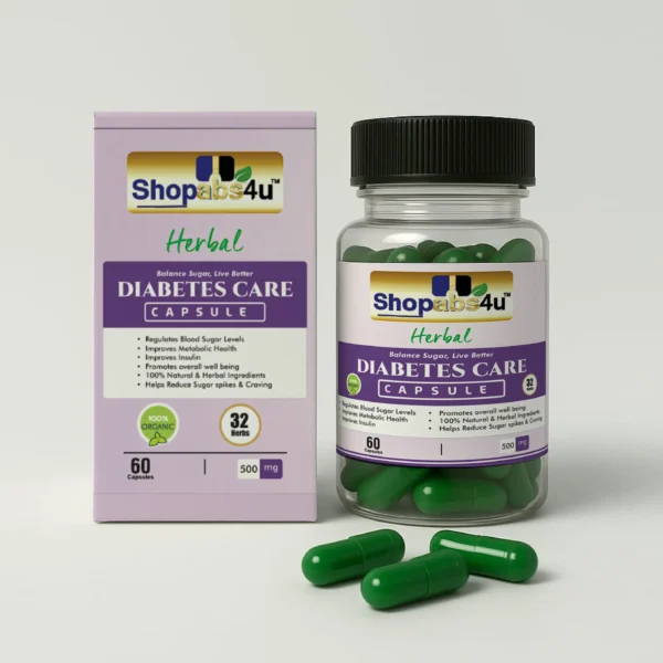 Shopabs4u Shopabs4u 7 Diabetes Care Capsules – 500 mg (60 Capsules) | Ayurvedic Blood Sugar Support & Metabolism Booster